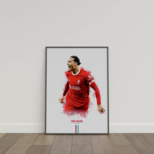 Virgil Van Dijk Liverpool FC Poster Premier League Football Wall Art 1776064859