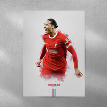 Virgil Van Dijk Liverpool FC Poster Premier League Football Wall Art 1776064859