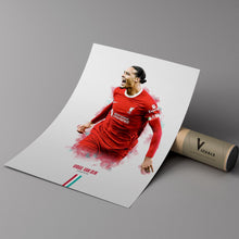 Virgil Van Dijk Liverpool FC Poster Premier League Football Wall Art 1776064859