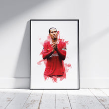 Virgil van Dijk - 202425 - Home Kit - Football Poster - Football Print 1813196515