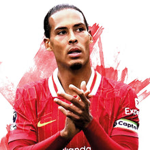 Virgil van Dijk - 202425 - Home Kit - Football Poster - Football Print 1813196515