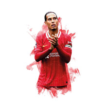 Virgil van Dijk - 202425 - Home Kit - Football Poster - Football Print 1813196515