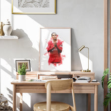 Virgil van Dijk - 202425 - Home Kit - Football Poster - Football Print 1813196515
