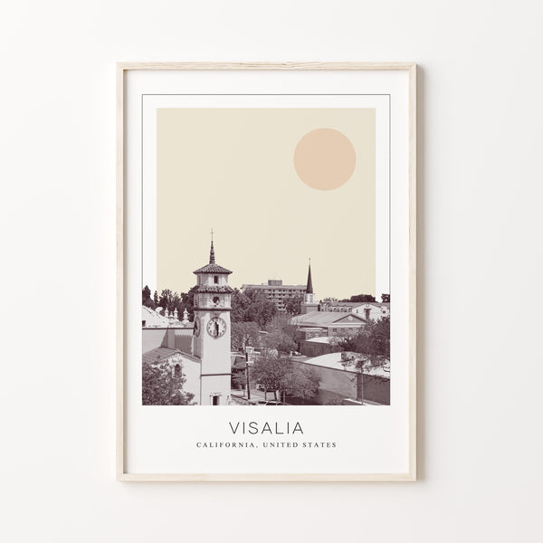 Visalia Poster Print, Visalia Travel Poster, Visalia Minimalistic Wall Art, Visalia, California, United States 1868249446
