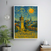 Visalia Poster Print, Visalia Travel Poster, Visalia Van Gogh Style Wall Art, Visalia, California, United States
