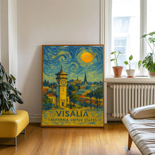 Visalia Poster Print, Visalia Travel Poster, Visalia Van Gogh Style Wall Art, Visalia, California, United States
