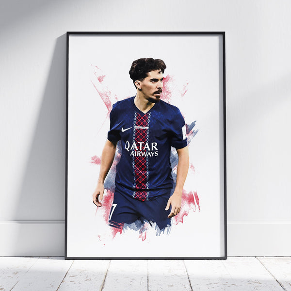 Vitinha - 202526 - Football Poster - Football Print 4435432456
