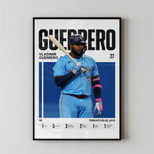 Vladimir Guerrero Jr. #27 Poster Toronto Baseball Wall Art