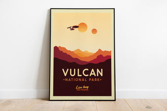 Vulcan National Park Poster, Star Trek Poster, Star Trek Wall Art, Star Trek Art Print, Live Long and Prosper Art, Star Trek Gift, SciFi Art 1831034648