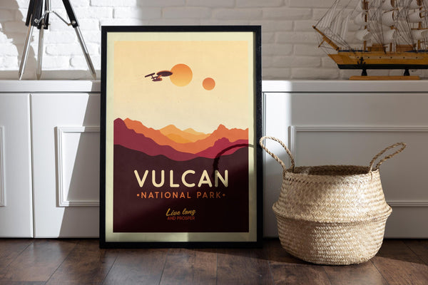 Vulcan National Park Poster, Star Trek Poster, Star Trek Wall Art, Star Trek Art Print, Live Long and Prosper Art, Star Trek Gift, SciFi Art 1831034648
