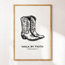 Walk By Faith Western Christian Wall Art Cowboy Decor Bible Verse Poster Digital Download Christian Apartment Decor Housewarming Gift Prints 1820548867