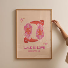 Walk In Love Western Christian Wall Art, Cowboy Decor, Bible Verse Poster, Digital Download, Christian Apartment Decor, Housewarming Gift 1810668435