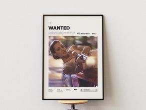 Wanted Poster, James McAvoy and Angelina Jolie Starring Movie Print, Wanted Print Poster, Action Movie Print, Movie Wall Art Idea 4296138102