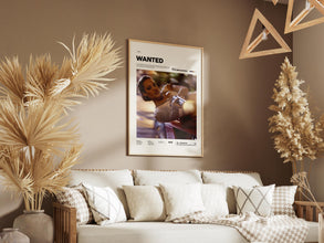 Wanted Poster, James McAvoy and Angelina Jolie Starring Movie Print, Wanted Print Poster, Action Movie Print, Movie Wall Art Idea 4296138102