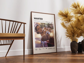 Wanted Poster, James McAvoy and Angelina Jolie Starring Movie Print, Wanted Print Poster, Action Movie Print, Movie Wall Art Idea 4296138102