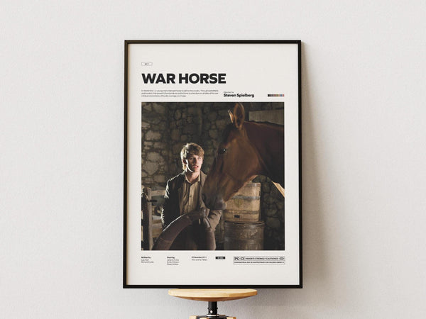 War Horse Poster, Steven Spielberg Film War Horse Print, Jeremy Irvine and Emily Watson in War Drama Movie Wall Art, Cinema Room Decor 4302964892