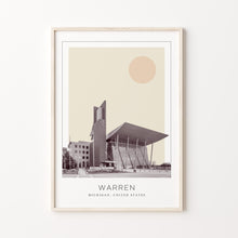 Warren Poster Print, Warren Travel Poster, Warren Minimalistic Wall Art, Warren, Michigan, United States 1868249648