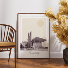 Warren Poster Print, Warren Travel Poster, Warren Minimalistic Wall Art, Warren, Michigan, United States 1868249648