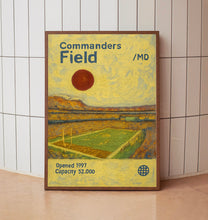 Washington Commanders Stadium Poster, Commanders Poster, Minimalist, Helvetica, Mid-Century Modern, Football Art, Football Stadium Poster
