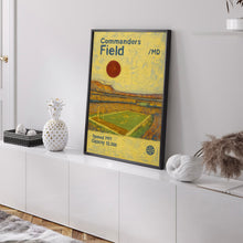 Washington Commanders Stadium Poster, Commanders Poster, Minimalist, Helvetica, Mid-Century Modern, Football Art, Football Stadium Poster