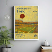 Washington Commanders Stadium Poster, Commanders Poster, Minimalist, Helvetica, Mid-Century Modern, Football Art, Football Stadium Poster