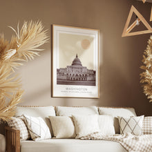 Washington Poster Print, Washington Travel Poster, Washington Minimalistic Wall Art, Washington, District of Columbia, United States 1882437857