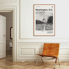 Washington, D.C. City Art Print  Washington, D.C. Poster  Washington, D.C. Wall Art  Mid Century Poster  Travel Print Art 1580049437