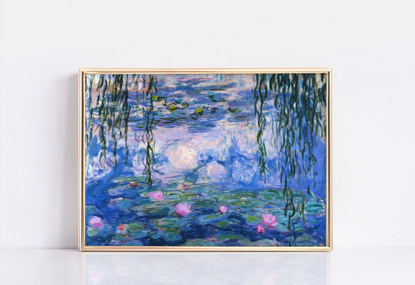 Water Lilies by Claude Monet Poster, Claude Monet Print, Monet Exhibition Print, Landscape wall art, Wall Decor, Home Decor, Modern Art 1774208713