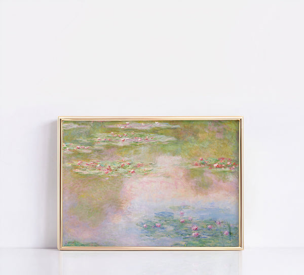 Water Lilies by Claude Monet Poster, Claude Monet Print, Monet Exhibition Print, Landscape wall art, Wall Decor, Home Decor,  Modern Art, 1459349603