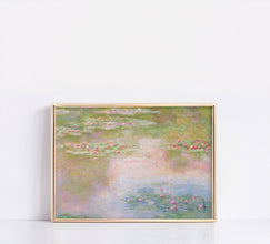 Water Lilies by Claude Monet Poster, Claude Monet Print, Monet Exhibition Print, Landscape wall art, Wall Decor, Home Decor,  Modern Art, 1459349603 9295