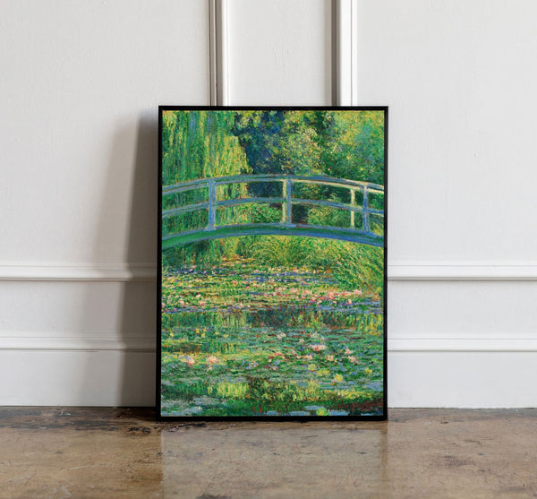 Water lily Pond by Claude Monet Exhibition Poster, Monet Exhibition Print, FLoral wall art, The Artists Garden, Vintage French Home Decor 1122290487
