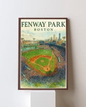 Watercolor Fenway Park Poster  Boston Baseball Stadium Wall Art 4406035565
