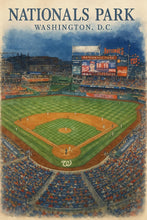 Watercolor Nationals Park Poster  Washington DC Baseball Art Print 4405931232