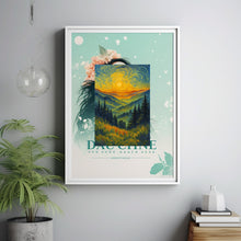Watercolor Painting of Great Smoky Mountains, National Park Wall Art, Smoky Mountains Poster Print, Nature Art Decor, C30-166