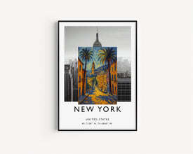 Watercolor Painting, Nice France Wall Art, Cityscape Poster, Travel Enthusiast Gift, Nice France Print, Home Decor, C30-499