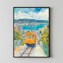 Wellington Travel Poster, Travel Print of Wellington, New Zealand Art Lovers Gift