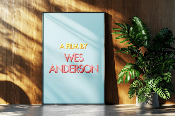 Wes Anderson Movie Poster Director Minimalist Film Print Retro Vintage Minimalism Wall Art Gift 1585360529