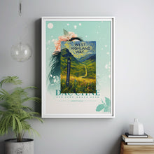 West Highland Way Poster, Hiking Poster, Original Print, National Park Poster, Glencoe, Scottish Highlands, Gift for Hikers, Scotland Print