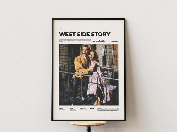 West Side Story Poster, Jerome Robbins Film Poster, Natalie Wood Poster, Richard Beymer Poster, West Side Story Print, Movie Wall Art Idea 4341041500