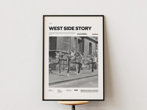 West Side Story Poster, Jerome Robbins Film Poster, Natalie Wood and Richard Beymer Starring West Side Story Print, Movie Wall Art Idea 4327664584