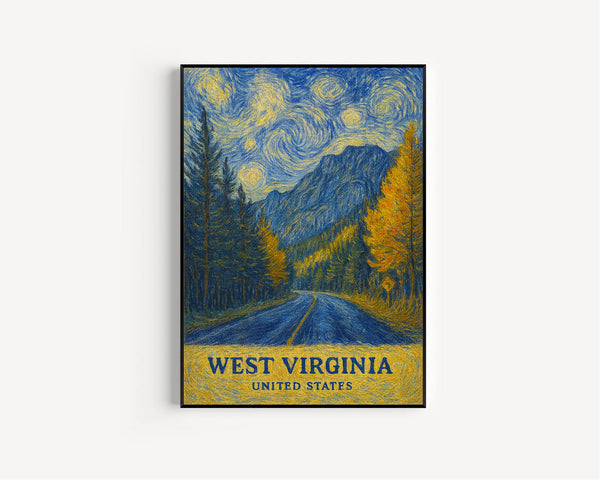 West Virginia Print, West Virginia Photo Poster, West Virginia Travel Wall Art, West Virginia Map Print, West Virginia Print, United States