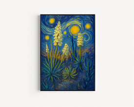 Western art print Vintage retro wall art Botanical prints midcentury modern wall art Sunset wall art matisse wall art van gogh Texas art (4)