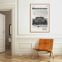 Westminster Print  Westminster Poster  Westminster Wall Art  Mid Century Poster  Travel Print Art  California 1595544474