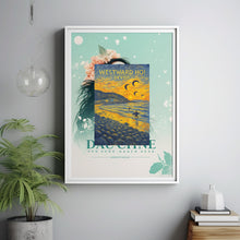Westward Ho! Travel Poster, Seaside Print, North Devon, Bideford, Barnstaple, Beach, AONB, Coastal Hiking, Vintage Travel Print, Framed Art