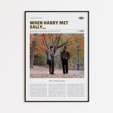 When Harry Met Sally..., Rob Reiner, Retro Movie Poster, Custom Movie Poster Print 4421169813