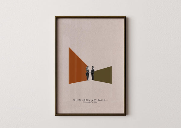 When Harry Met Sally Inspired Poster Mid-Century Modern Minimalist Poster, Retro Art Poster Print, Favorite MovieTV Series Poster 4299892217 4695