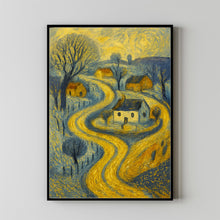 Whimsical Winter Wall Decor in a Folk Art Style Pastel Tone Early Winter Home Decor Idea Cozy Season