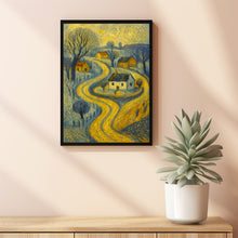 Whimsical Winter Wall Decor in a Folk Art Style Pastel Tone Early Winter Home Decor Idea Cozy Season