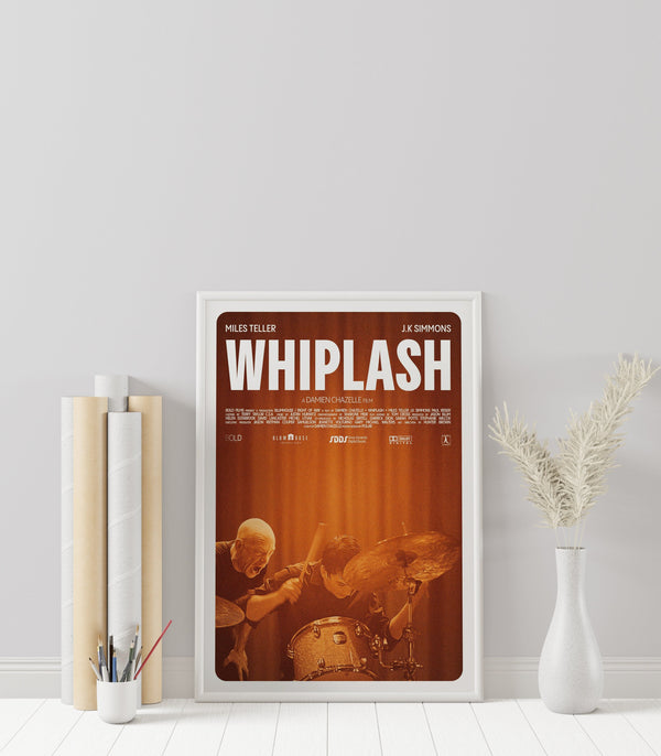 Whiplash Poster - Damien Chazelle - Minimalist Movie Poster - Vintage Retro Art Print - Custom Poster - Wall Art Print - Home Decor - Gift 1511748907