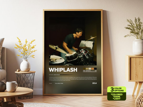 Whiplash Poster, Retro Movie, Vintage Poster, Miles Teller, Damien Chazelle, Music Lovers Gift 4422414637